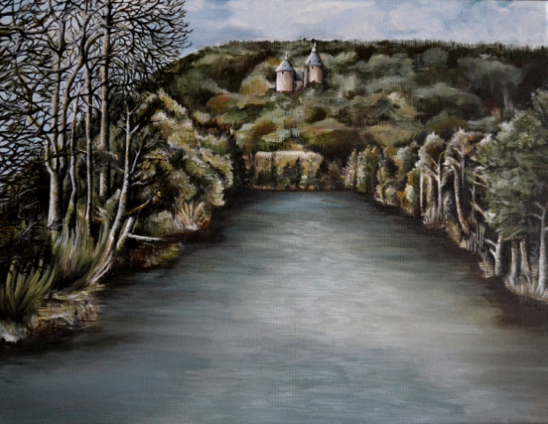 Castle Coch overlooking the River Taff