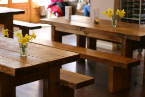 canteen benches