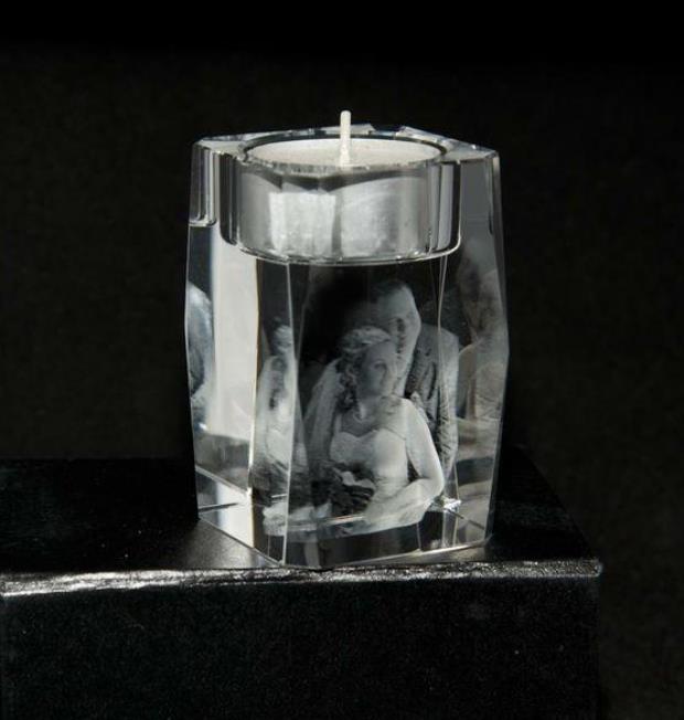 The 3D Crystal Company tea light
