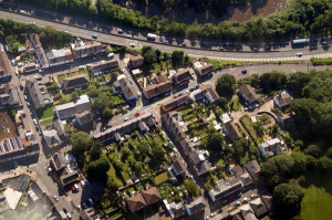 Tongwynlais from the air by John Bulpin