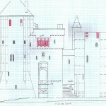 Castell Coch east elevation plan