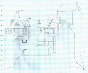 Castell Coch east section