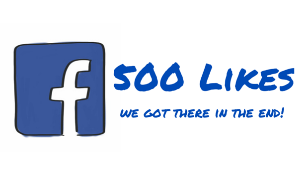 500 Likes graphic