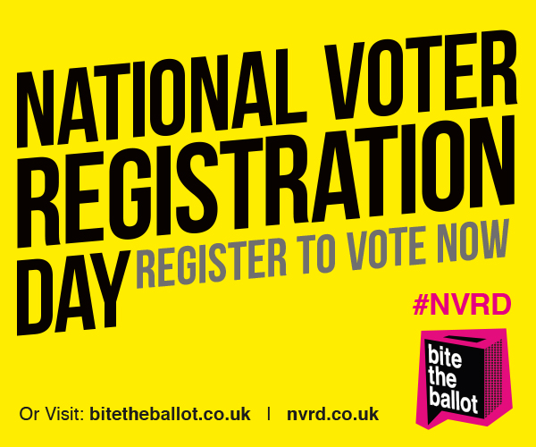 National voter registration day poster