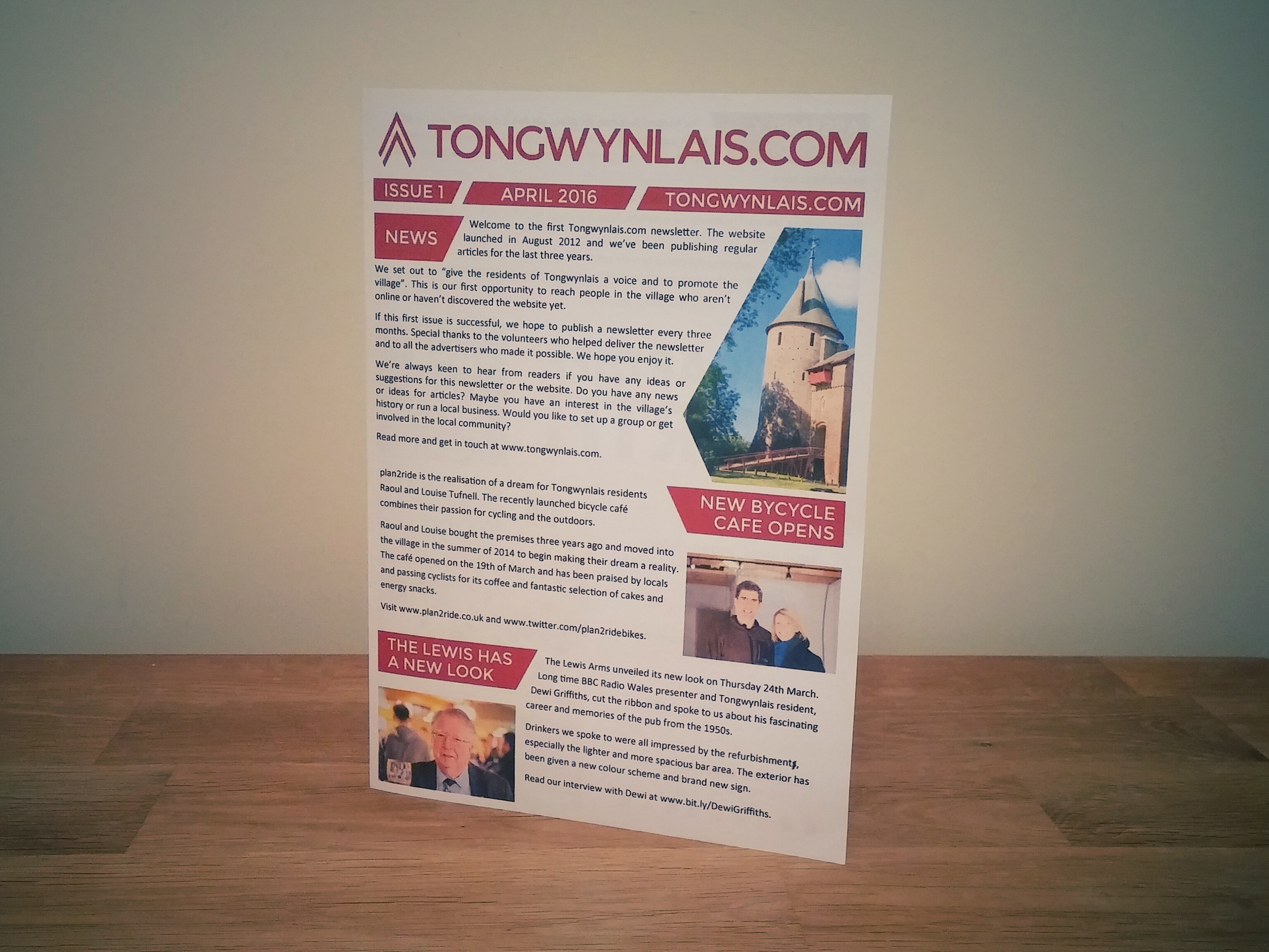 Newsletter front cover