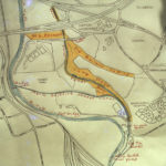 Map of Whitchurch Canal Reserve in early 1980s