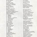 List of plant species around the Garth - 1967