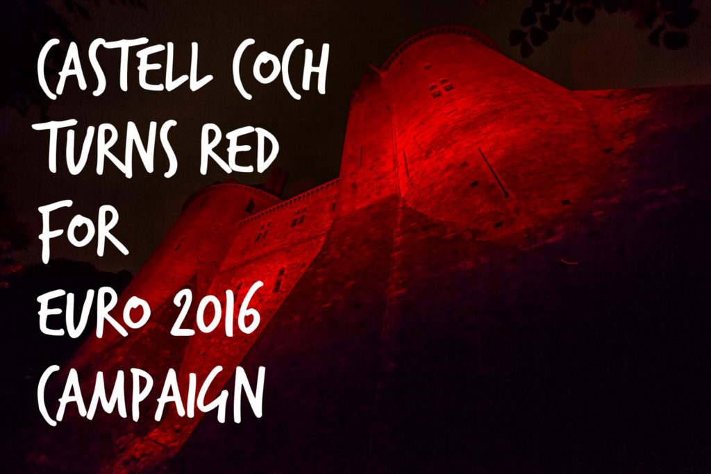 Castell Coch turns red for euro 2016 campaign header