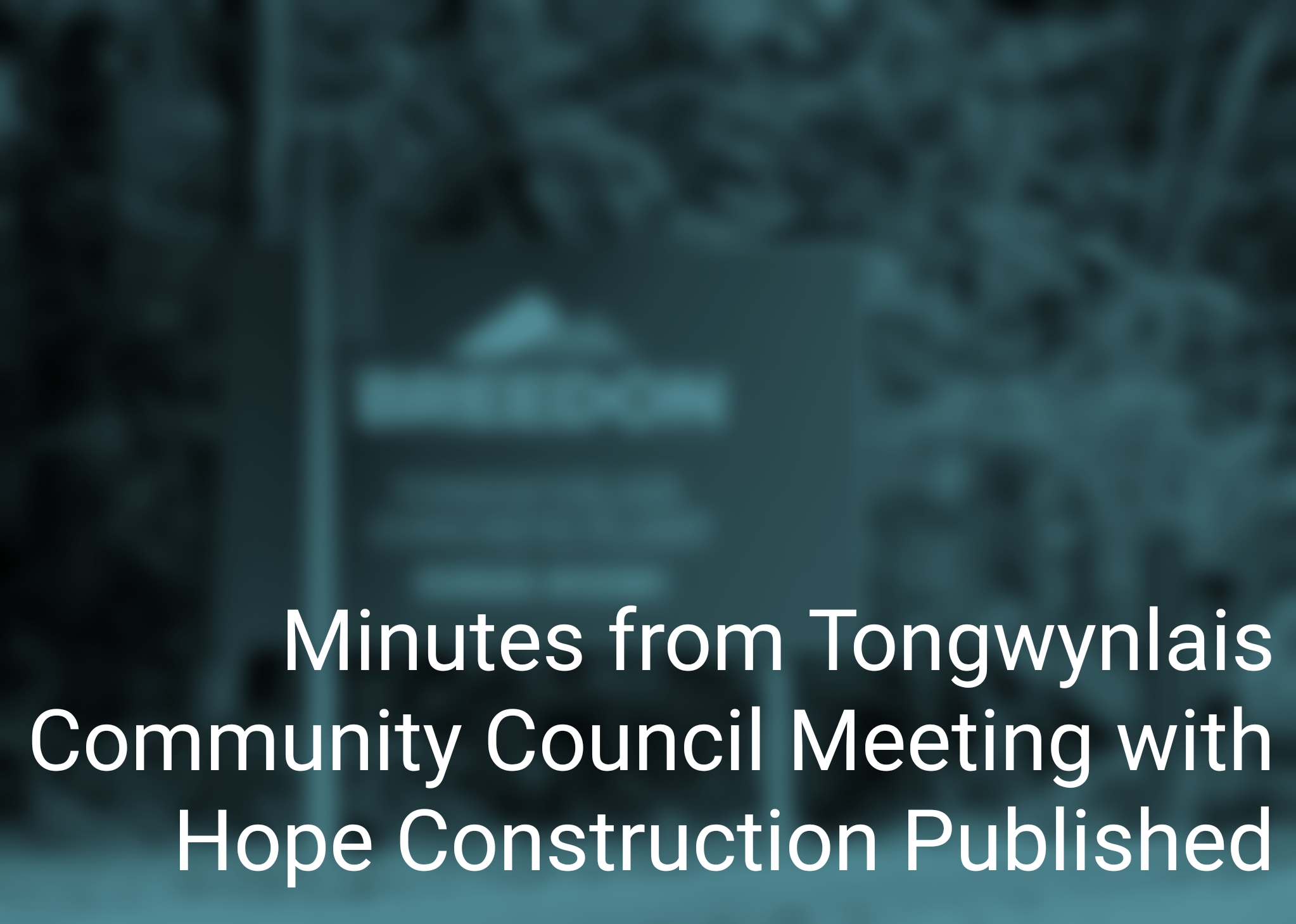 Hope Construction meeting header