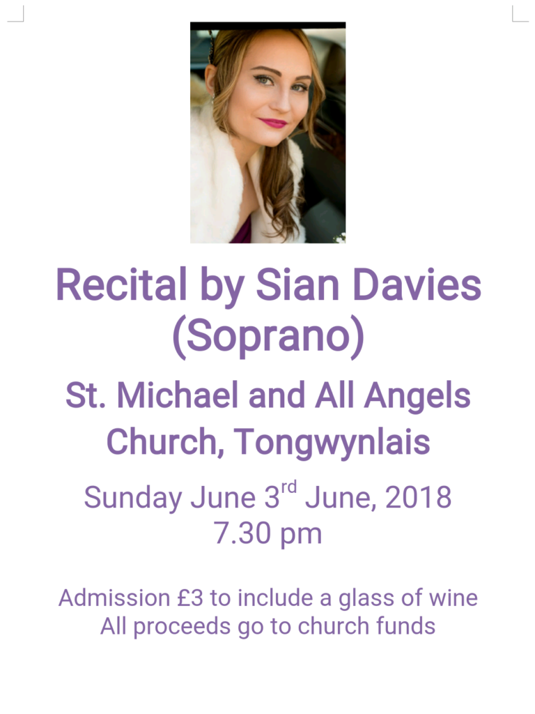 Recital - Siân Davies poster