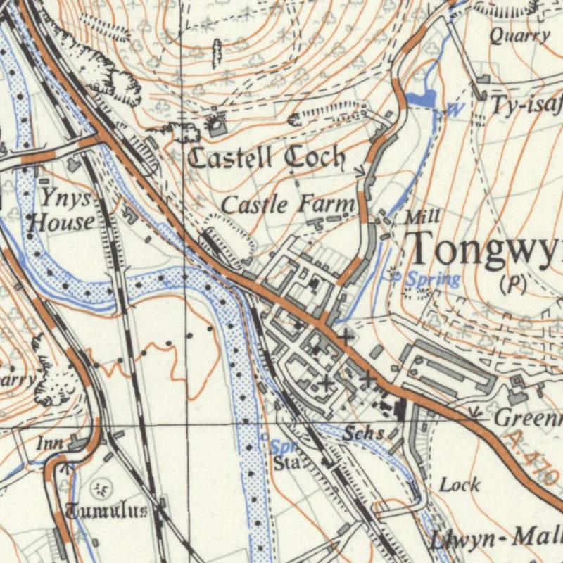 Map of Tongwynlais 1937-61