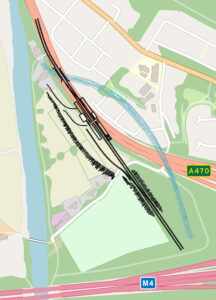 Location of Tongwynlais railway station on map of Tongwynlais