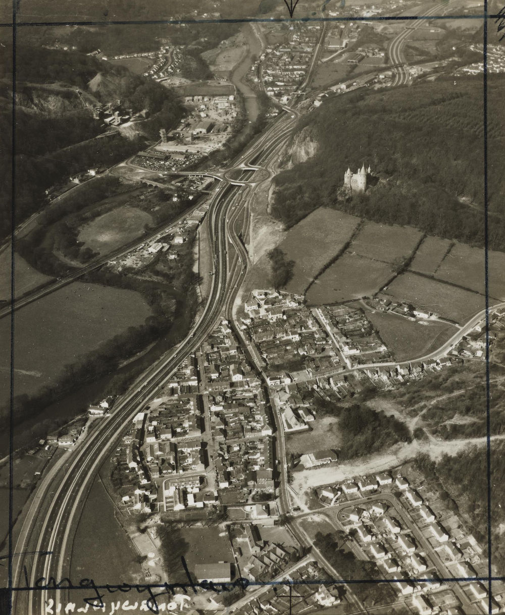 Aerial photo of Tongwynlais 1973