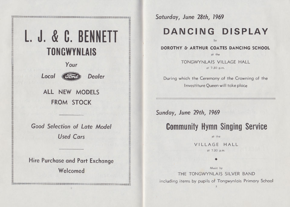 Scan of 1969 Programme to mark the investiture of The Prince of Wales