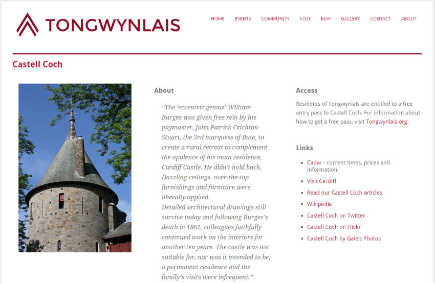 Tongwynlais.com screenshot