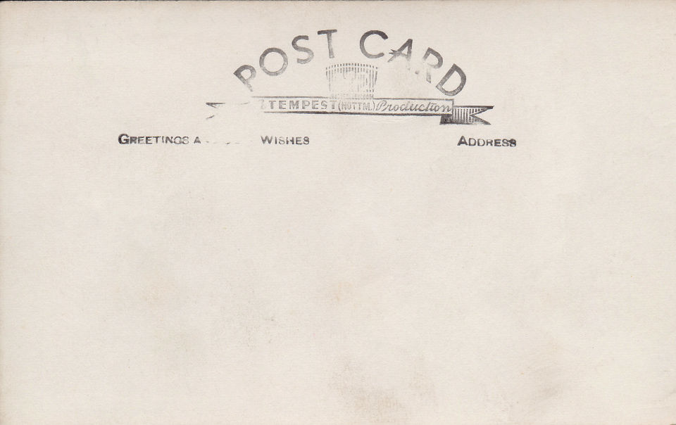 Back of an old postcard from Tempest (Nottingham)