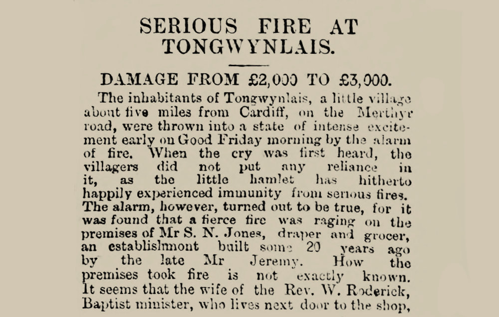 Extract from an old newspaper article