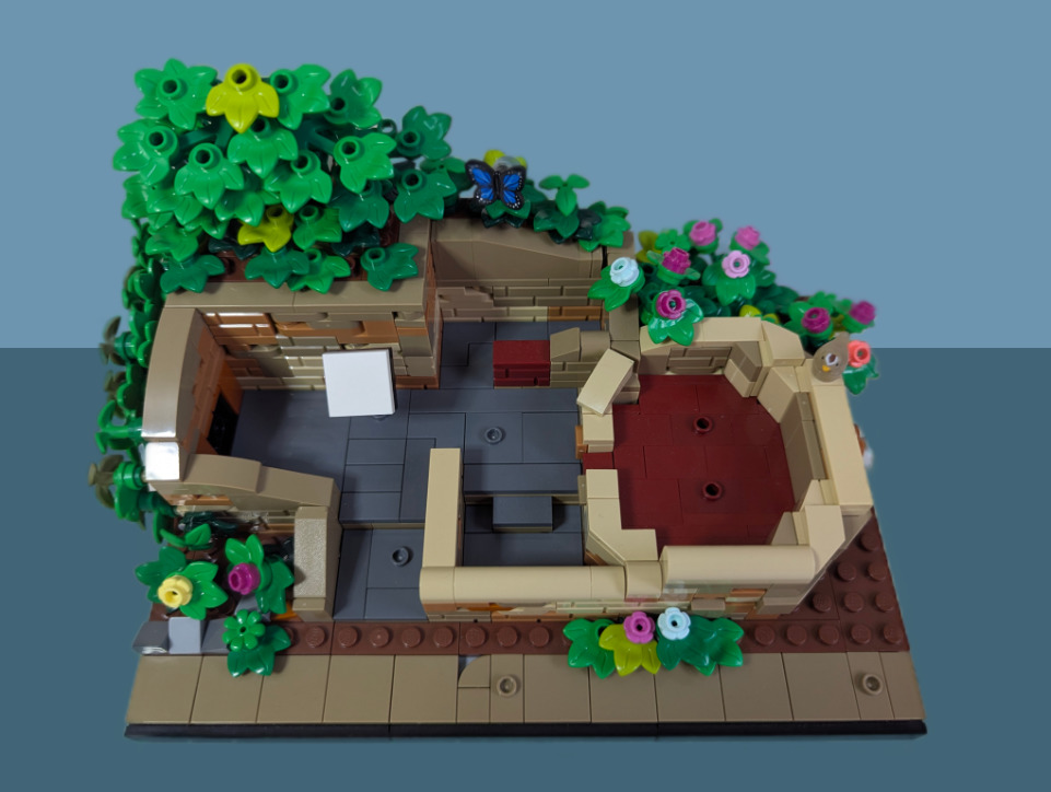 Lego model of the Tollhouse in Tongwynlais