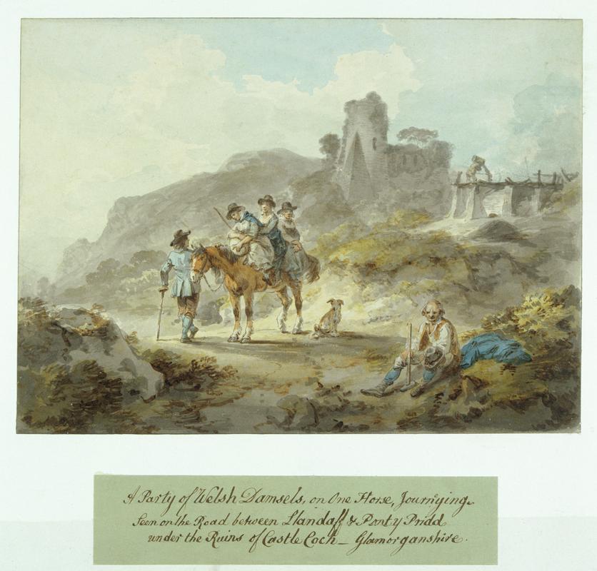 A Party of Welsh Damsels by Julius Caesar Ibbetson